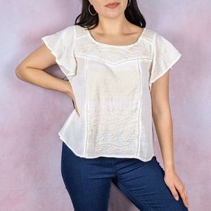 Jessica Simpson Embroidered Top